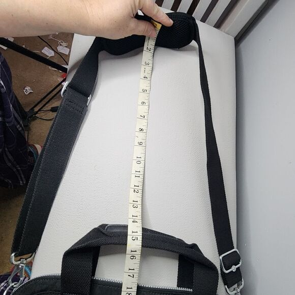 Kipling Digifly Black Laptop Messenger Book Bag Computer Case Protection - Picture 3 of 10